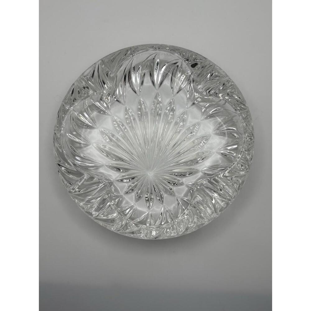 5 1/2” Vintage Lead Crystal Ashtray ~ MINT Condition